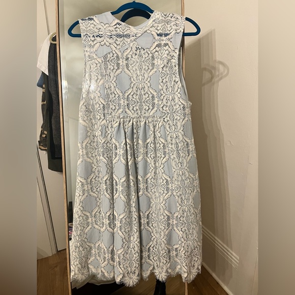 Free People Lace Overlay Shift Dress - Picture 5 of 7